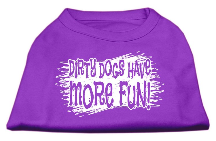 Dirty Dogs Screen Print Shirt Purple XL